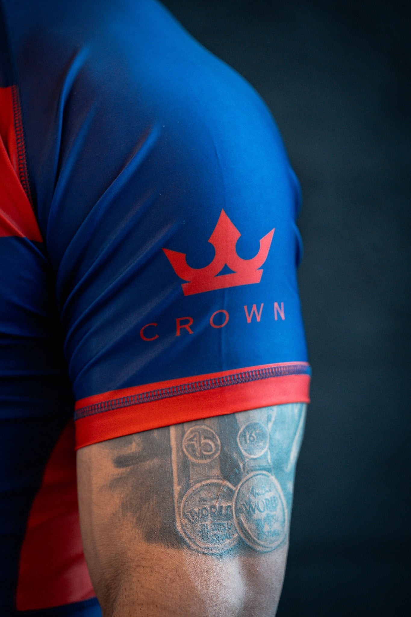 CROWN Rashguard Navy/Red – Made for Champions