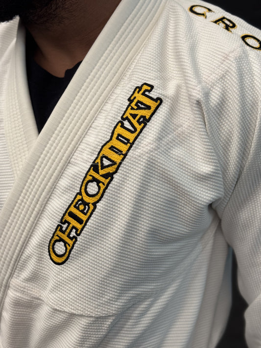 The Ember Gi – Checkmat Edition - Gold on White (Men's)