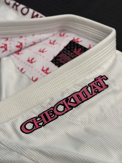 The Ember Gi – Checkmat Edition - Pink on White (Women's)