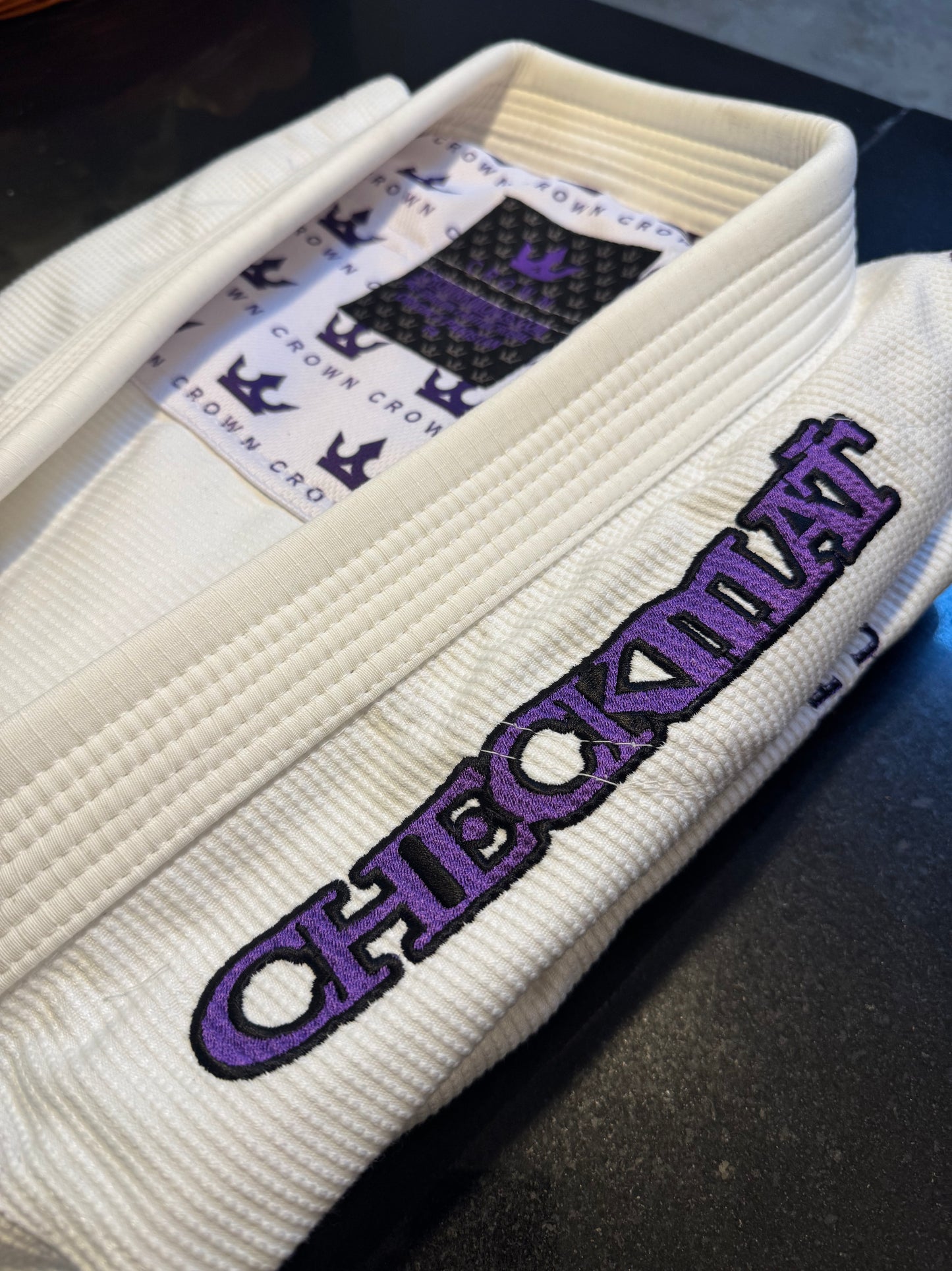 The Ember Gi – Checkmat Edition - Purple on White (Women's)