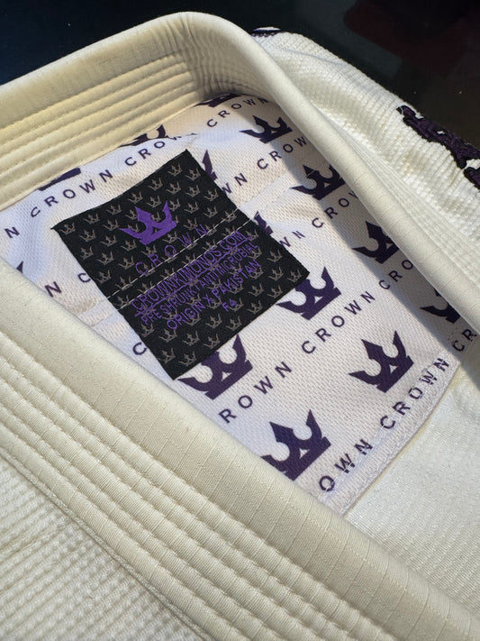 The Ember Gi – Base Edition - Purple on White (Men's)