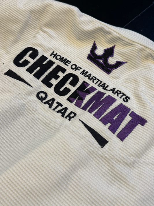 The Ember Gi – Checkmat Edition - Purple on White (Women's)