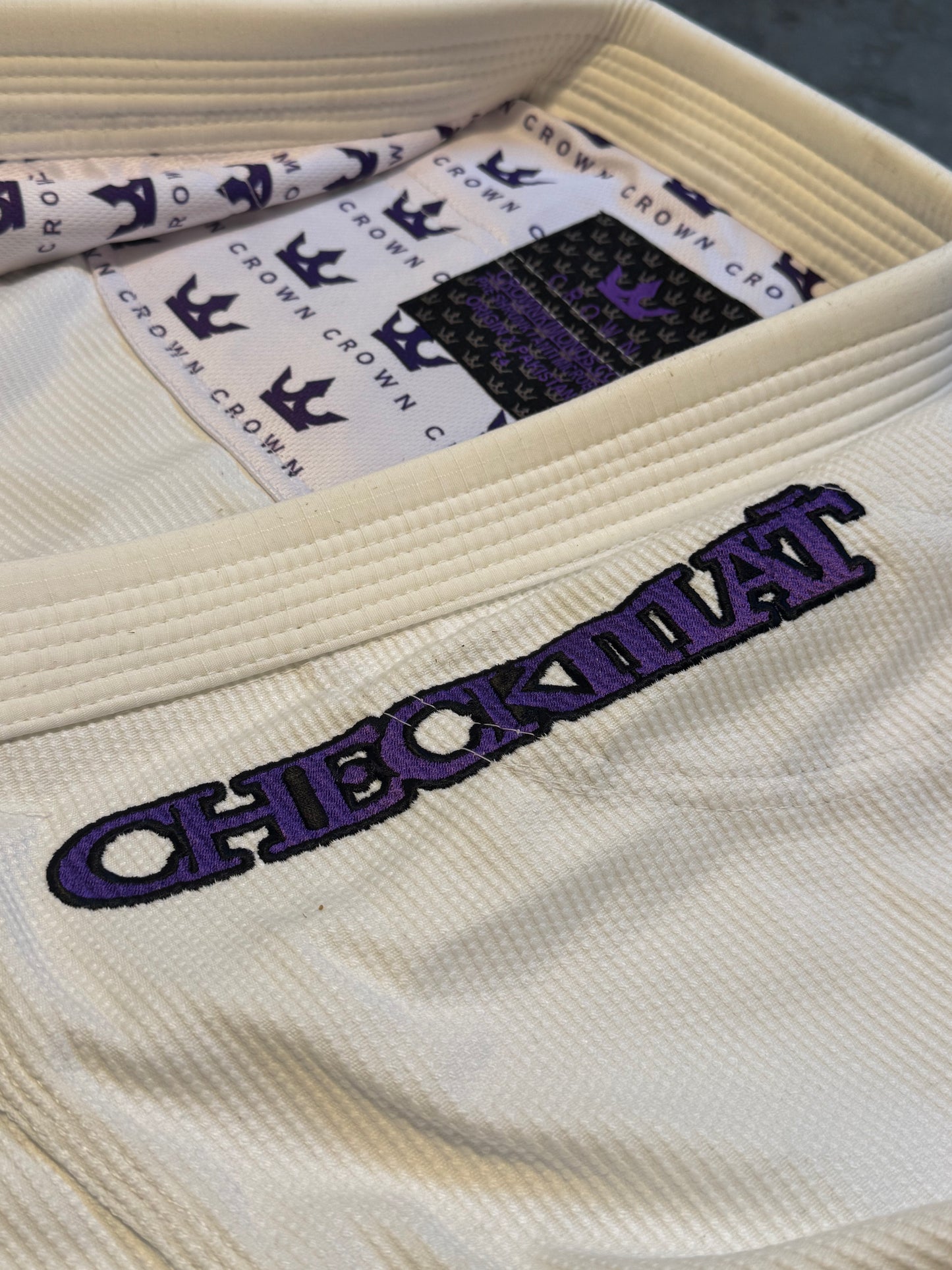 The Ember Gi – Checkmat Edition - Purple on White (Women's)