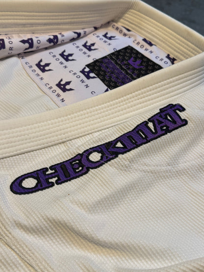 The Ember Gi – Checkmat Edition - Purple on White (Women's)