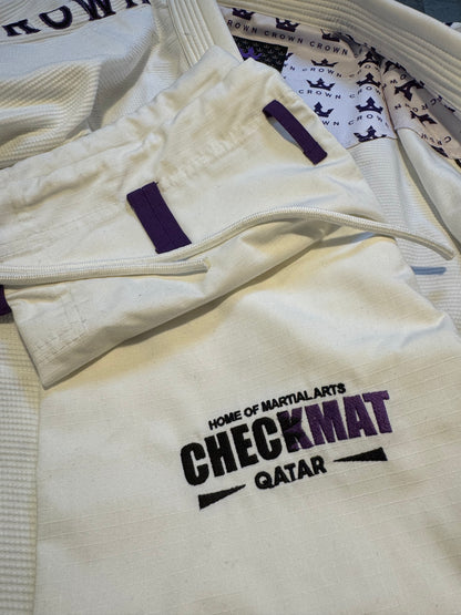 The Ember Gi – Checkmat Edition - Purple on White (Women's)