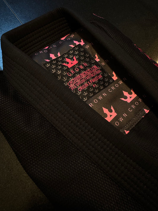 The Forge Gi – Base Edition - Pink on Black (Women's)
