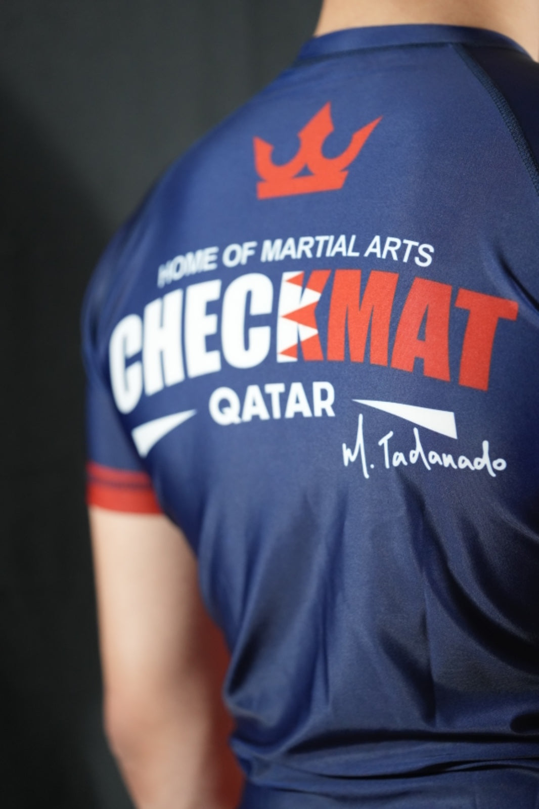 CHECKMAT Rashguard Navy/Red Rank – Made for Champions