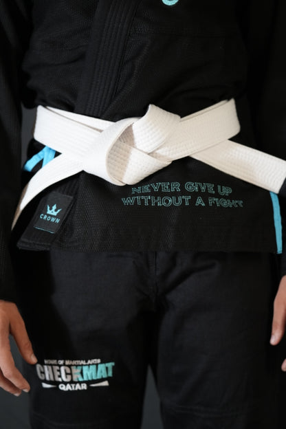 The Forge Gi – Base Edition - Cyan on Balck (Women's)