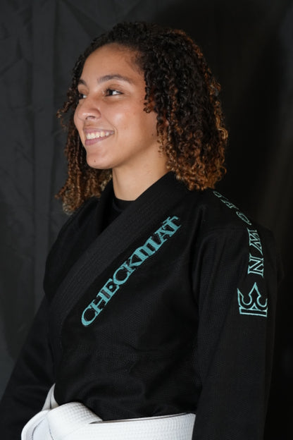The Forge Gi – Base Edition - Cyan on Balck (Women's)