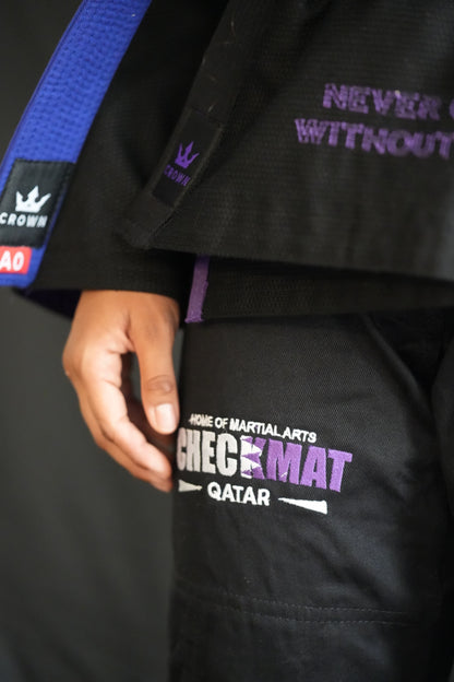 The Forge Gi – Checkmat Edition - Purple on Balck (Women's)