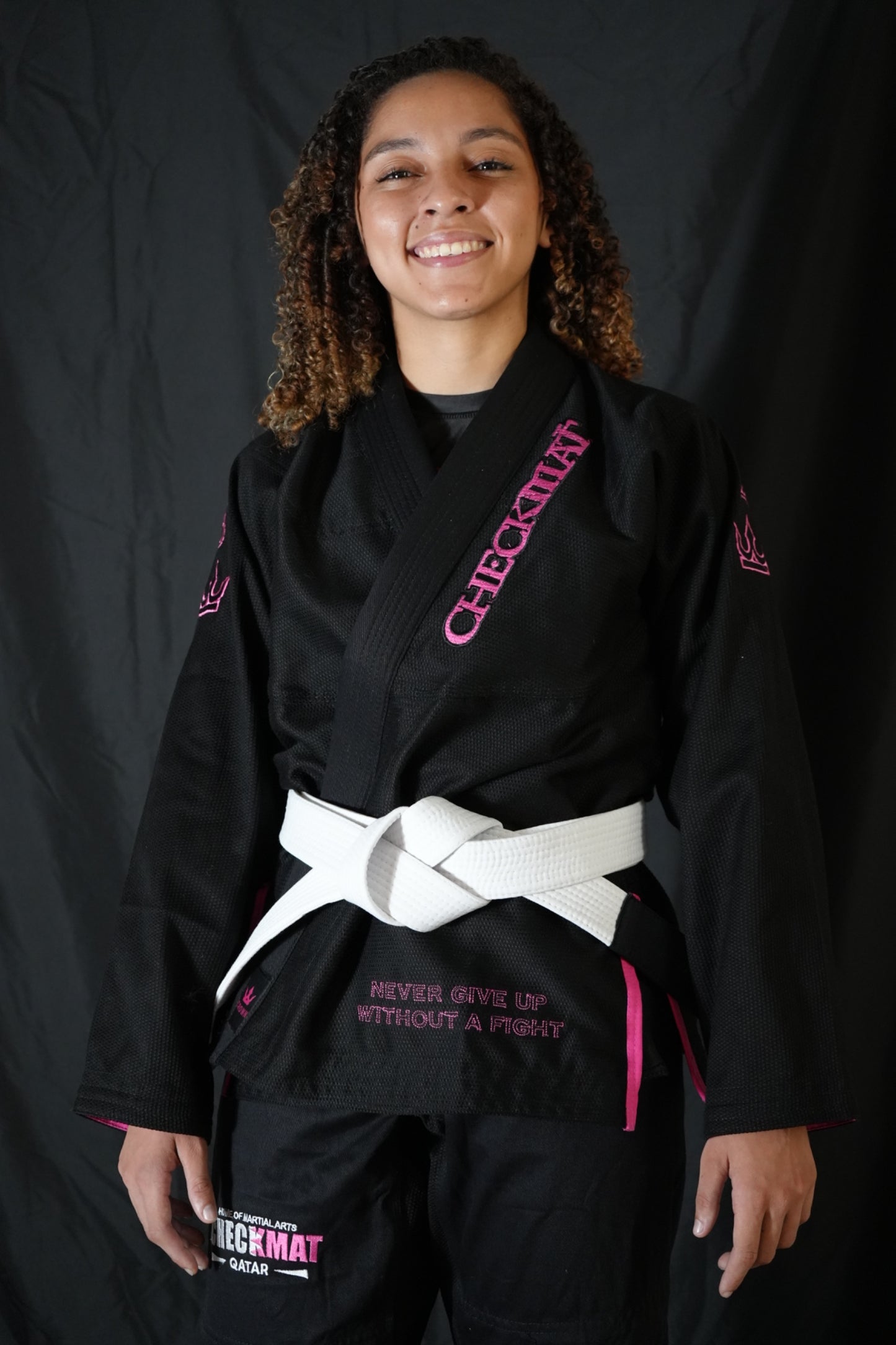 The Forge Gi – Checkmat Edition - Pink on Black (Women's)