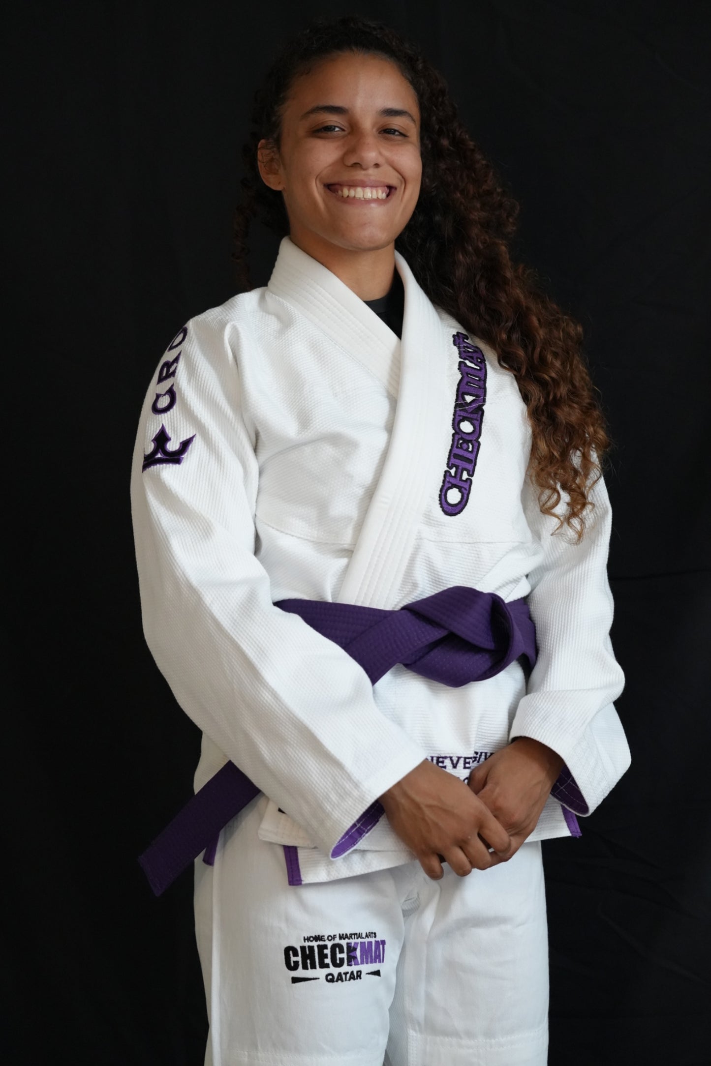 The Ember Gi – Checkmat Edition - Purple on White (Women's)