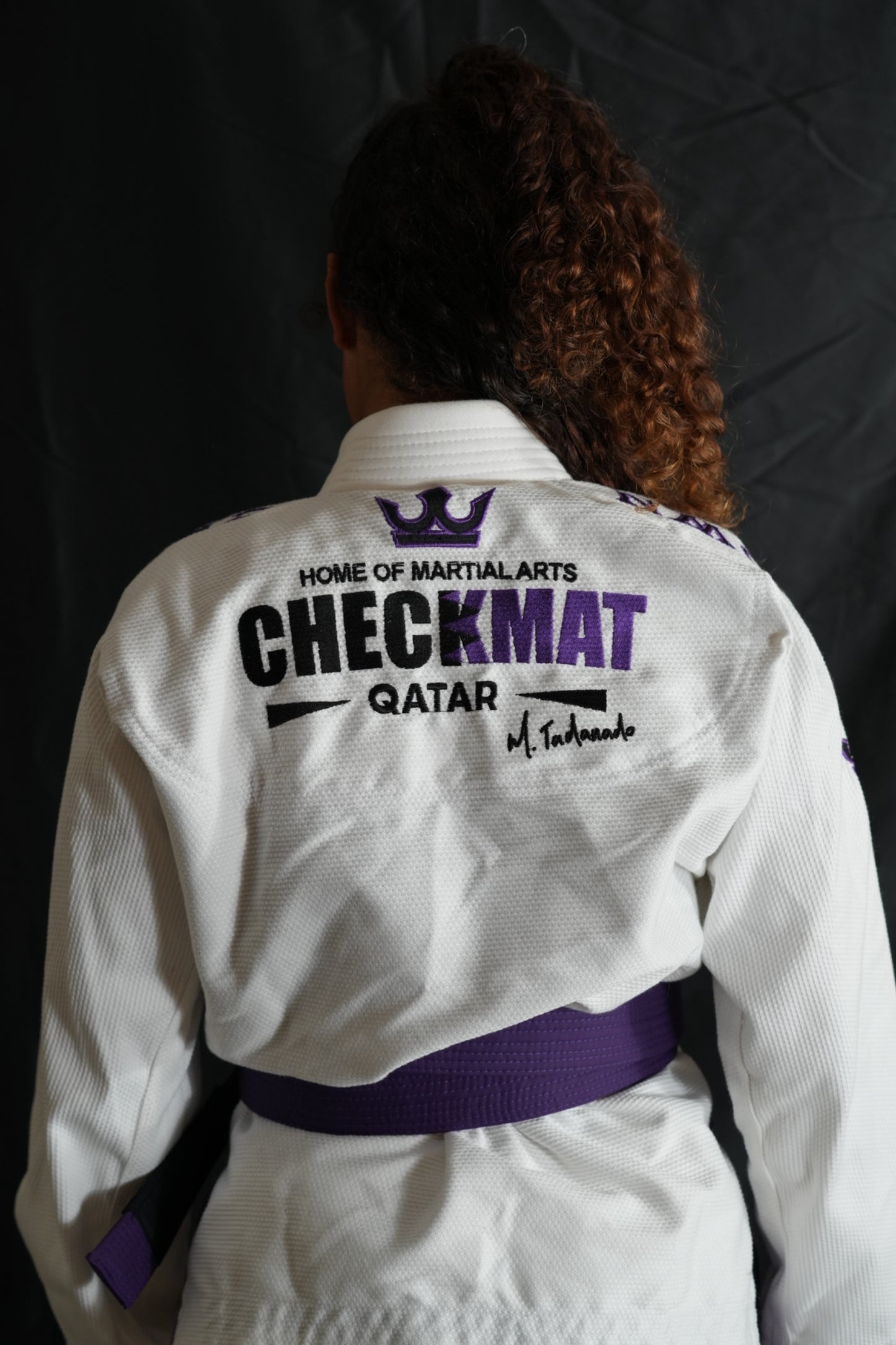The Ember Gi – Checkmat Edition - Purple on White (Women's)