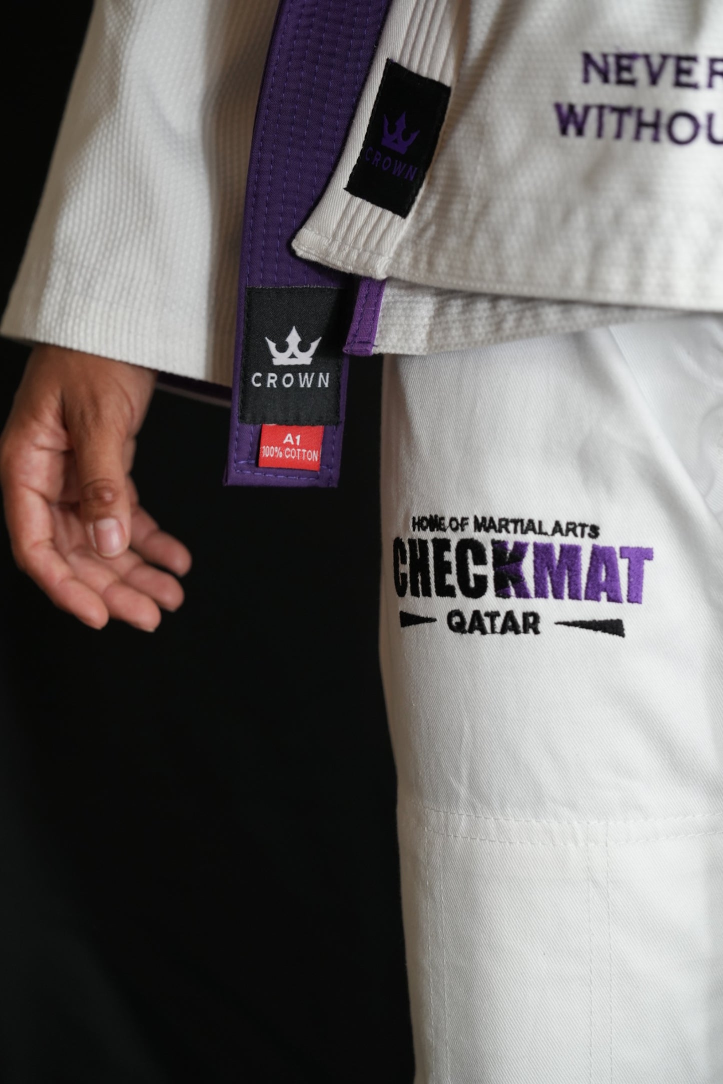 The Ember Gi – Checkmat Edition - Purple on White (Women's)