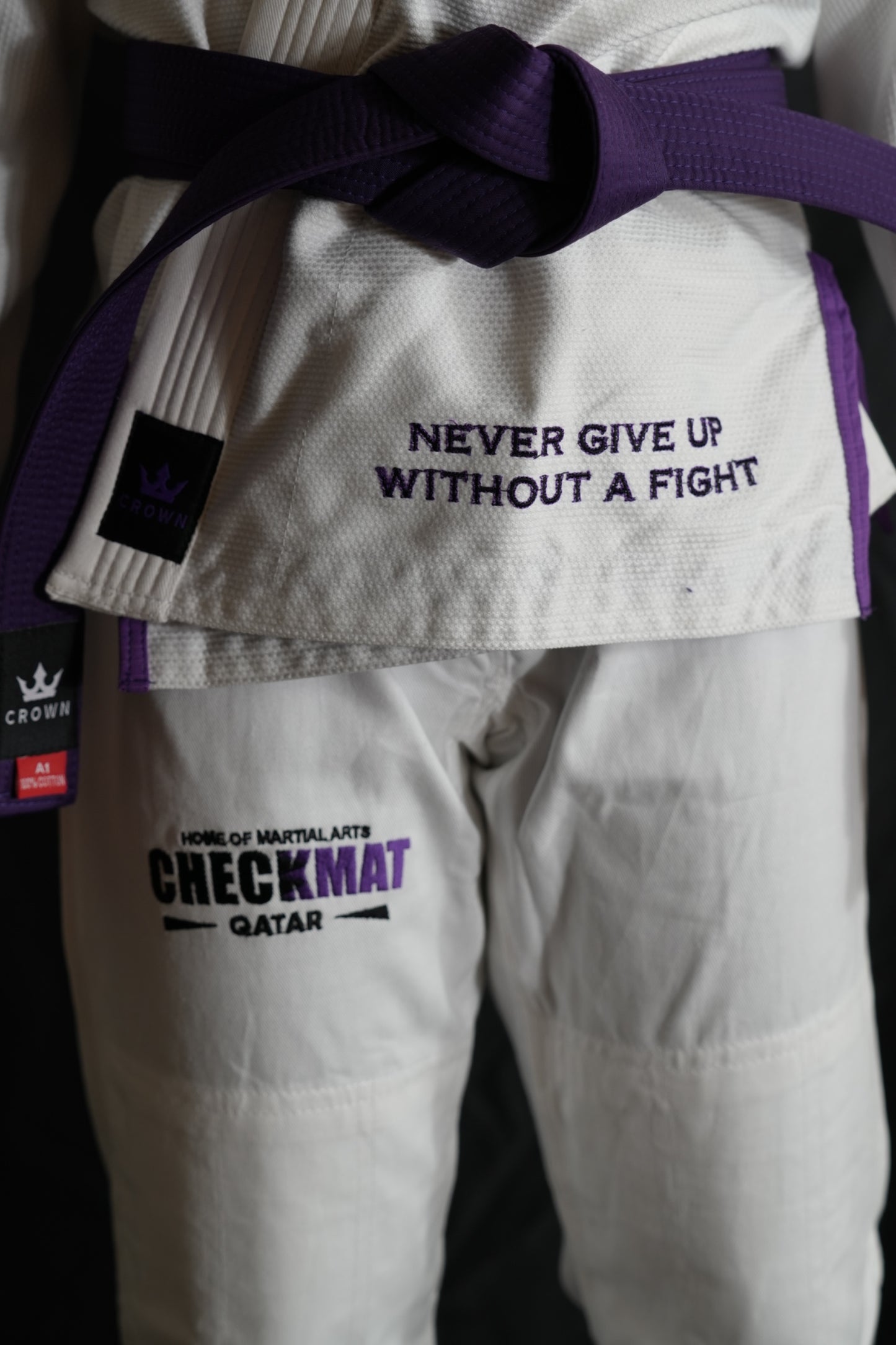 The Ember Gi – Checkmat Edition - Purple on White (Women's)