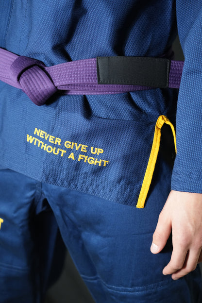 The Ember Gi – Checkmat Edition - Gold on Navy Blue (Men's)