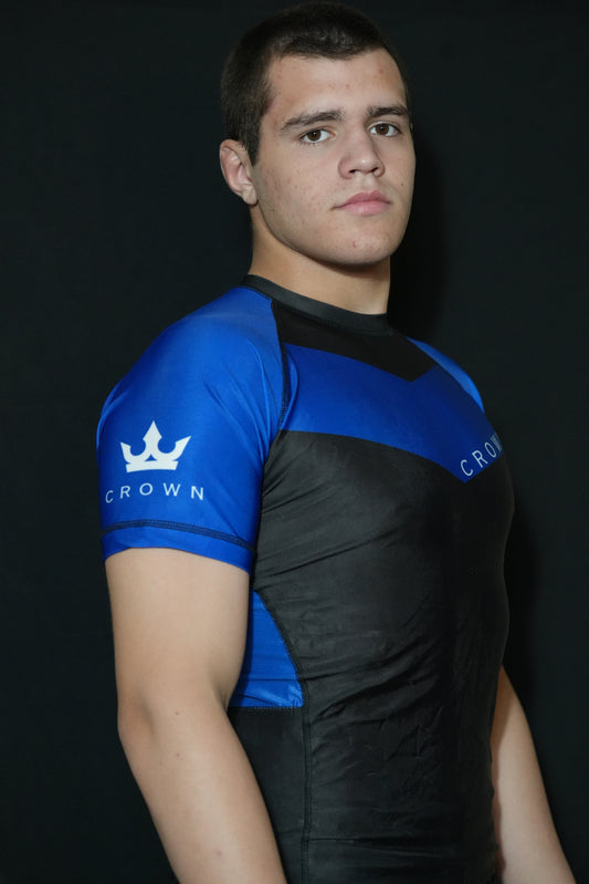 CROWN Rashguard Blue Rank – Made for Champions