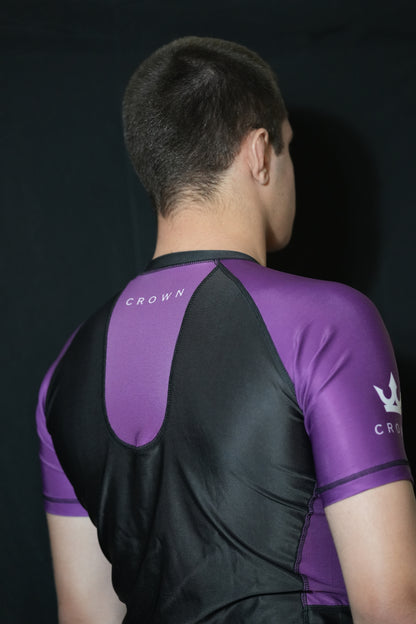 CROWN Rashguard Purple Rank – Made for Champions
