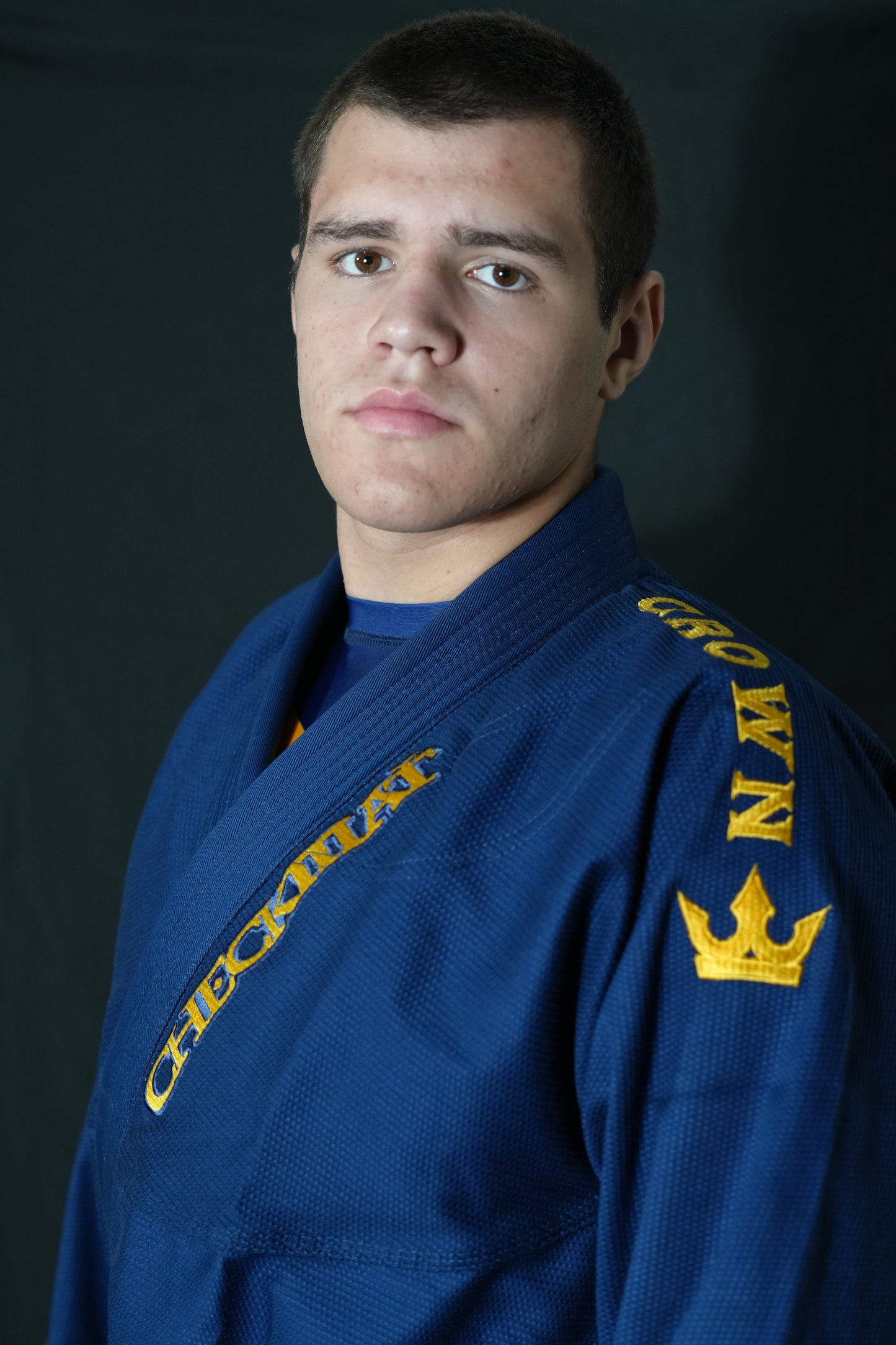 The Ember Gi – Checkmat Edition - Gold on Navy Blue (Men's)
