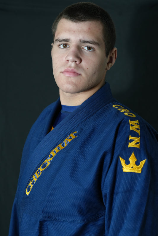 The Ember Gi – Checkmat Edition - Gold on Navy Blue (Men's)