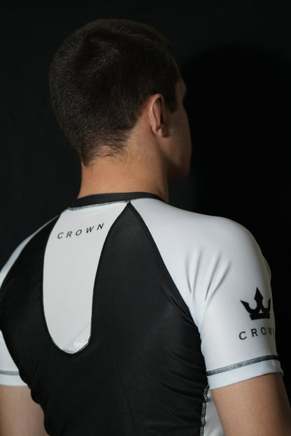CROWN Rashguard White Rank – Made for Champions