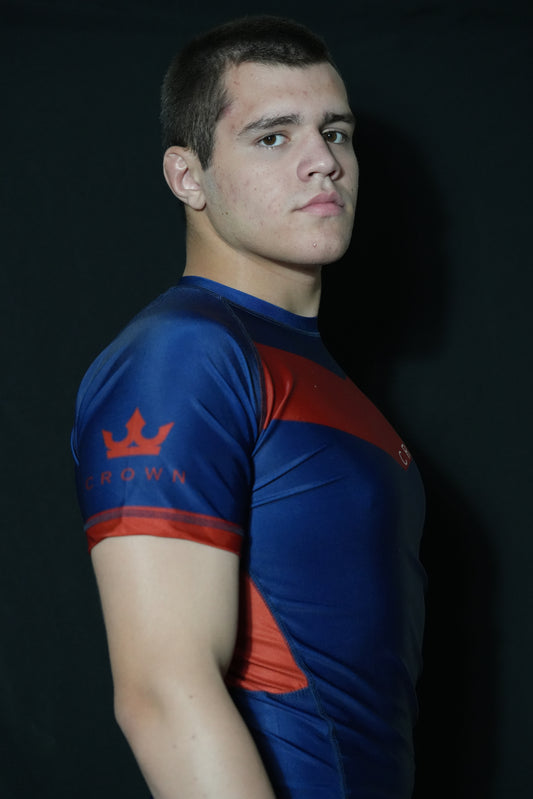 CROWN Rashguard Navy/Red Rank – Made for Champions