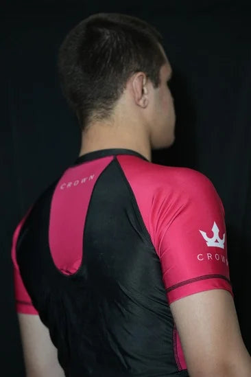 CROWN Rashguard BlacK/Pink – Made for Champions